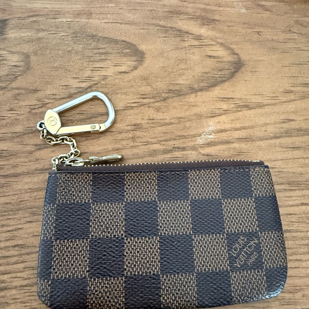 Louis Vuitton Brown and Tan Checkered Key Holder